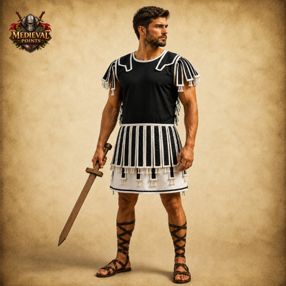 Roman Quilted Subarmalis Padded Armor Vest, Ancient Roman Legionary Tunic, Gladiator Costume, LARP Reenactment Armor