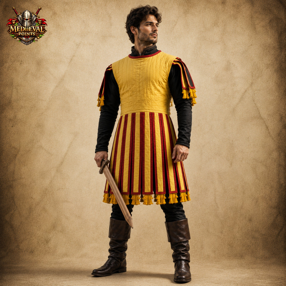 Medieval Subarmalis Padded Armor Tunic, Medieval Knight Vest, Renaissance Faire Costume, LARP Reenactment Clothing