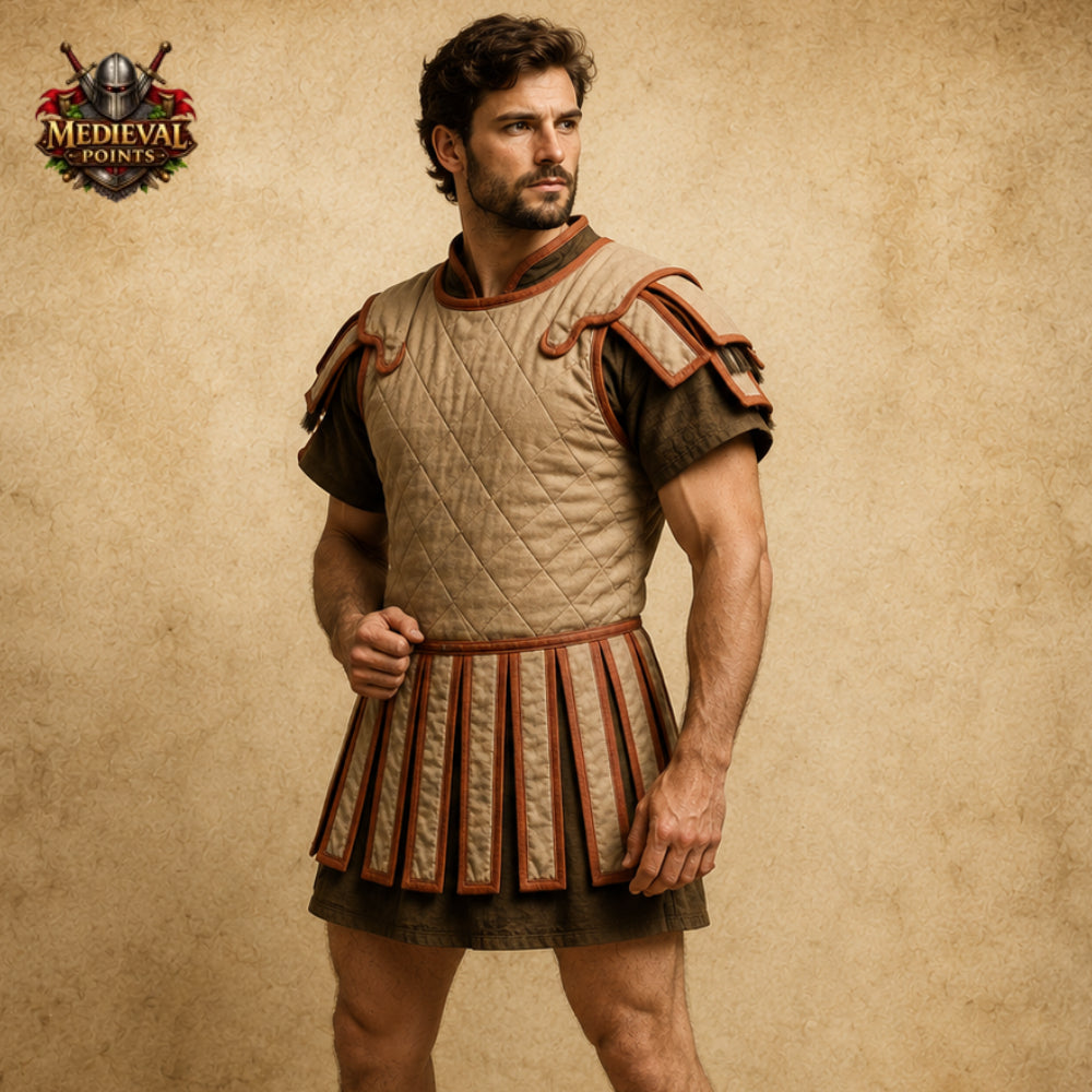 Roman Badge Subarmalis, Roman Soldier Subarmalis, Padded Cotton Costume