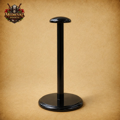 Medieval Knights Templar Barbuta Helmet with Visor &  Wooden Stand | Handmade Steel Crusader Helmet