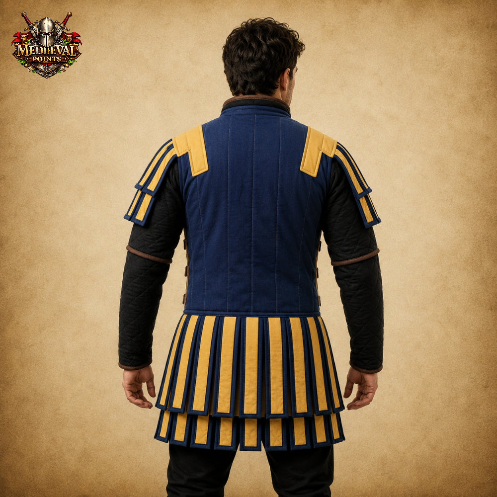 Roman Gladiator Subarmalis Gambeson – Padded Warrior Tunic for Reenactment, LARP & Renaissance Fair Costume