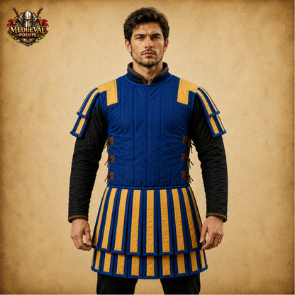 Roman Gladiator Subarmalis Gambeson – Padded Warrior Tunic for Reenactment, LARP & Renaissance Fair Costume