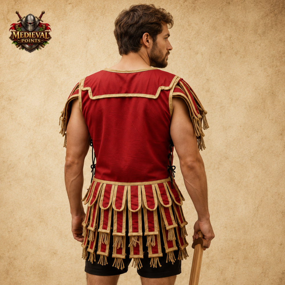 Roman Subarmalis Armor – Gladiator Padded Tunic with Pteruges | Ancient Roman Costume