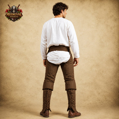 Medieval Quilted Padded Chausses – Protective Leg Armor for Knights, HEMA, LARP, Reenactment & Ren Faire