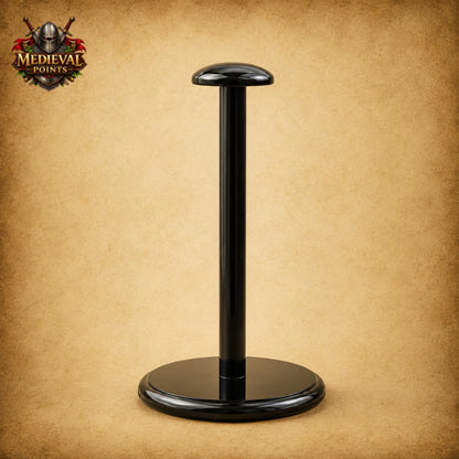 Medieval Barbuta Helmet Armor with Leather Liner & Wooden Display Stand | Wearable Knight Helmet