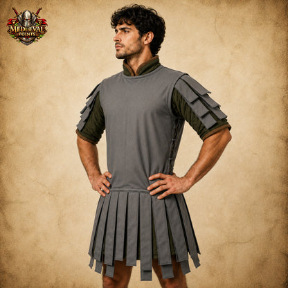 Roman Subarmalis Armor Tunic – Padded Cotton Legionary Costume for Reenactment, LARP & Renaissance Fair