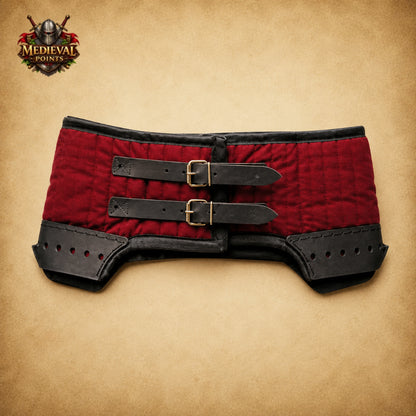 Medieval Quilted Padded Chausses – Cotton Leggings with Arming Belt for SCA, HEMA, LARP & Reenactment Armor