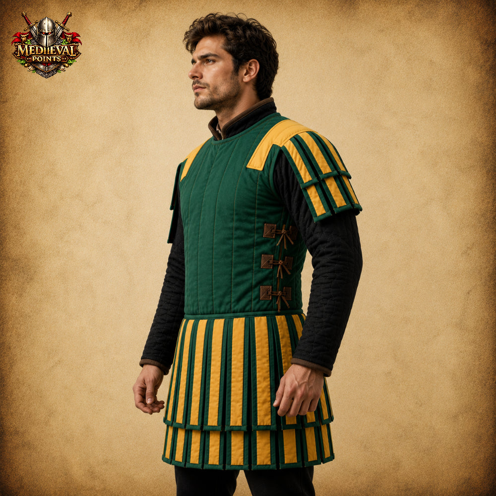 Roman Gladiator Subarmalis Gambeson – Padded Warrior Tunic for Reenactment, LARP & Renaissance Fair Costume