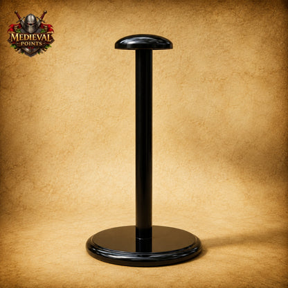 Roman Centurion Helmet with Brown Plume & Wooden Display Stand