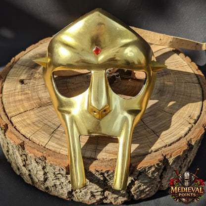 Handcrafted M.F. DOOM Gladiator Mask Replica | Premium Wearable Steel Mask
