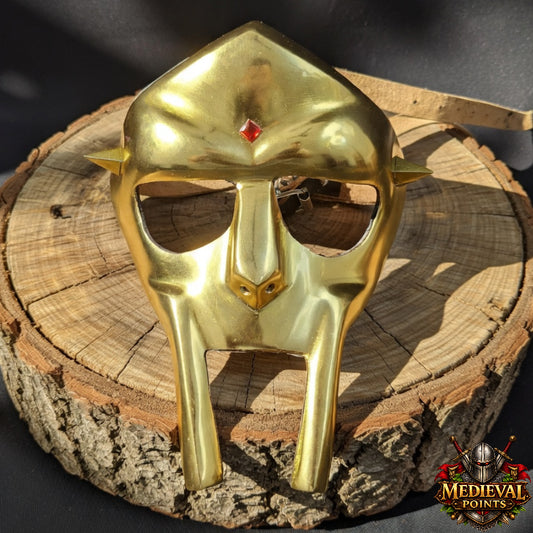 Handcrafted M.F. DOOM Gladiator Mask Replica | Premium Wearable Steel Mask