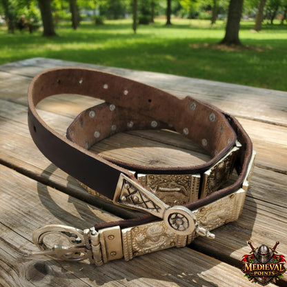 She-Wolf Legion Belt – Brass Casted Reenactment Belt for Roman Army & LARP