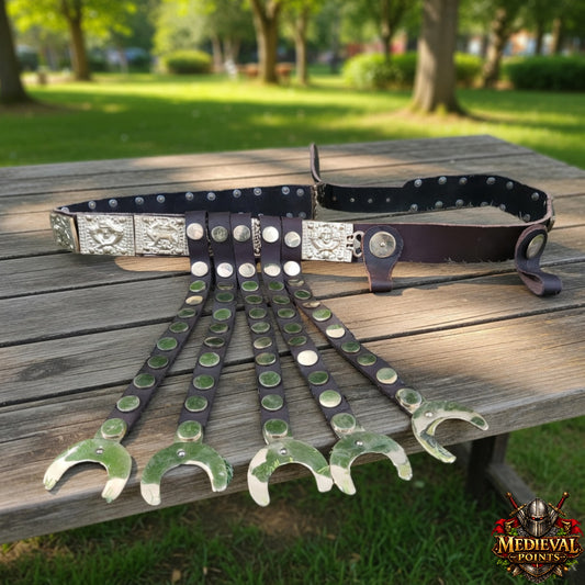 She-Wolf Leather Belt | Roman Cingulum Belt – Reenactment Costume