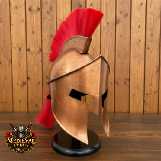 Spartan Helmet : 300 Spartan Costume , Role Play with Display Stand