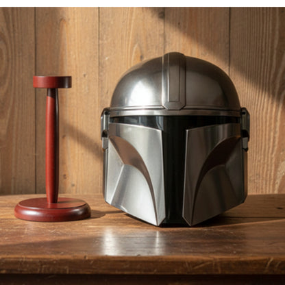 Mandalorian Helmet Cosplay Armor – Full Face Sci-Fi Warrior Helmet, Bounty Hunter Costume, LARP & Display
