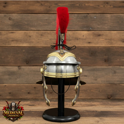 Roman Centurion Helmet ,New Roman helmet With Red Plume