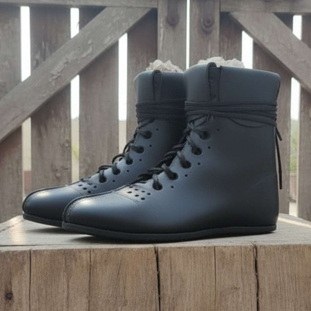 Roman Leather Boots – Vindolanda Style Historical Shoes for Reenactment, Renfaire & LARP