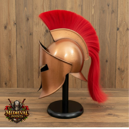 Spartan Helmet : 300 Spartan Costume , Role Play with Display Stand