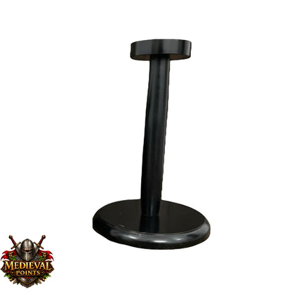 Viking Helmet: Gjermundbu Helmet , Warrior Costume wooden stand