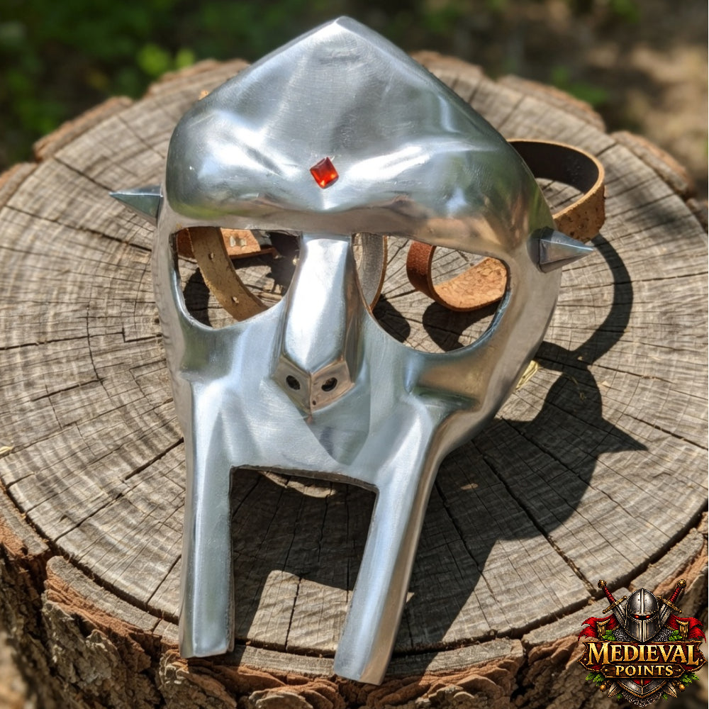 Handcrafted M.F. DOOM Gladiator Mask Replica | Premium Wearable Steel Mask