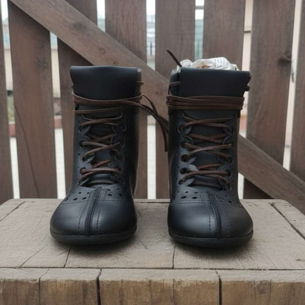 Roman Leather Boots – Vindolanda Style Historical Shoes for Reenactment, Renfaire & LARP