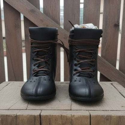 Roman Leather Boots – Vindolanda Style Historical Shoes for Reenactment, Renfaire & LARP