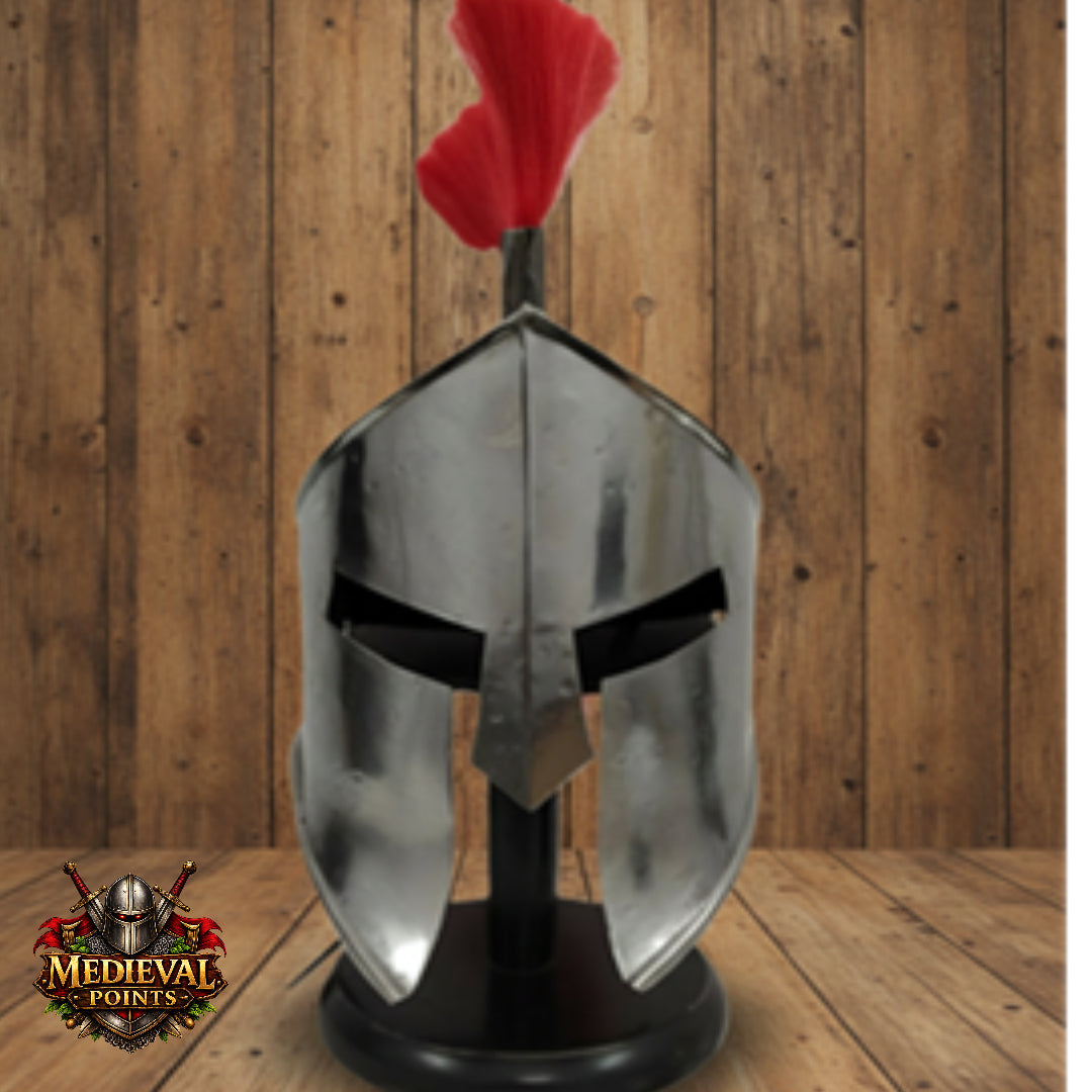 Antic Spartan Warrior Helmet: 300 Movie Replica, Gift For Him