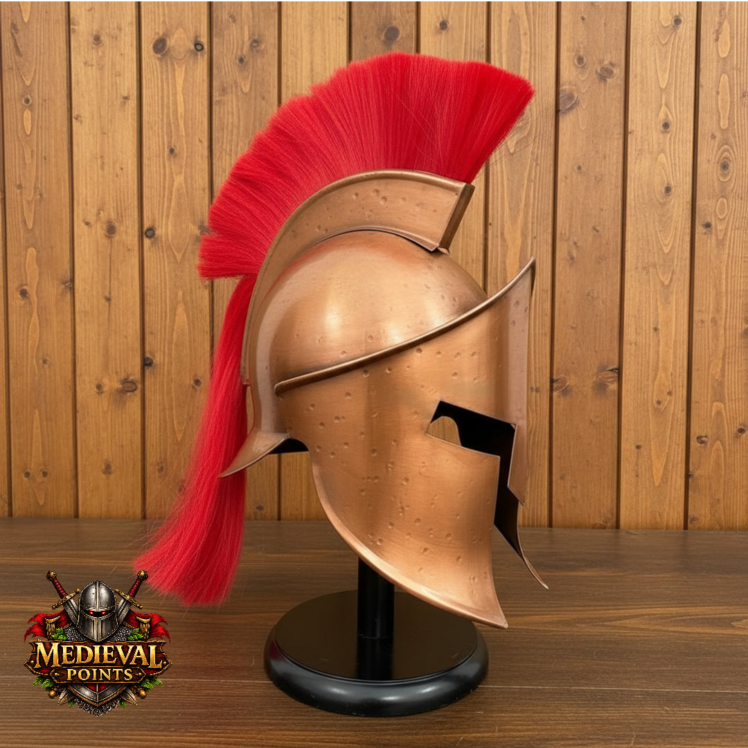 Spartan Helmet : 300 Spartan Costume , Role Play with Display Stand