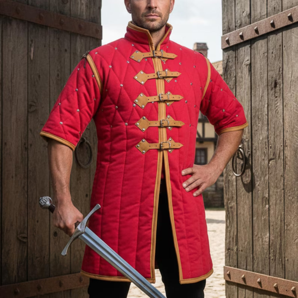 Medieval Gambeson Armour – Quilted Padded Costume , Renaissance Faire Dress