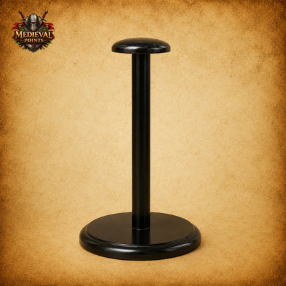German Pickelhaube Spike Helmet | Military Replica with Wooden Display Stand