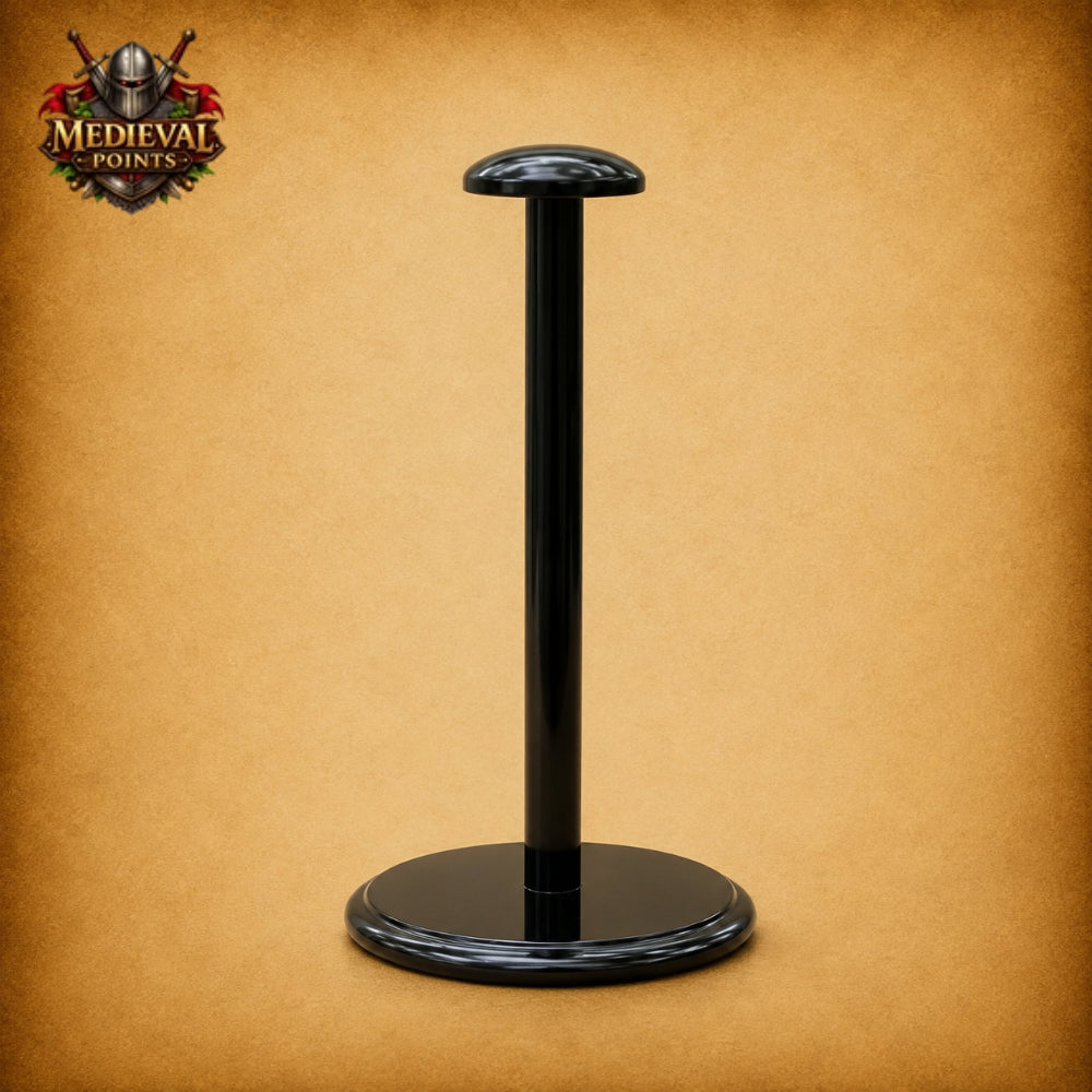 Leonidas Spartan Helmet with Red Plume & Wooden Display Stand | Greek Warrior Replica