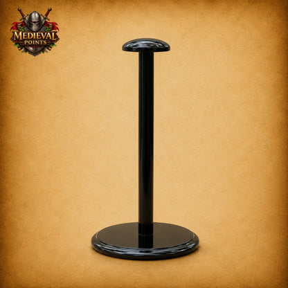 Leonidas Spartan Helmet with Red Plume & Wooden Display Stand | Greek Warrior Replica