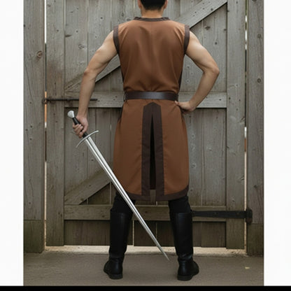Embroidered Medieval Knight Tabard - Crusader Surcoat for LARP & Renaissance Faire