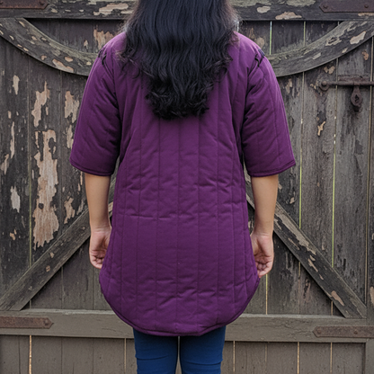 Medieval Gambeson: Purple Padded Armor Costume Fabric Renfaire Viking Costume