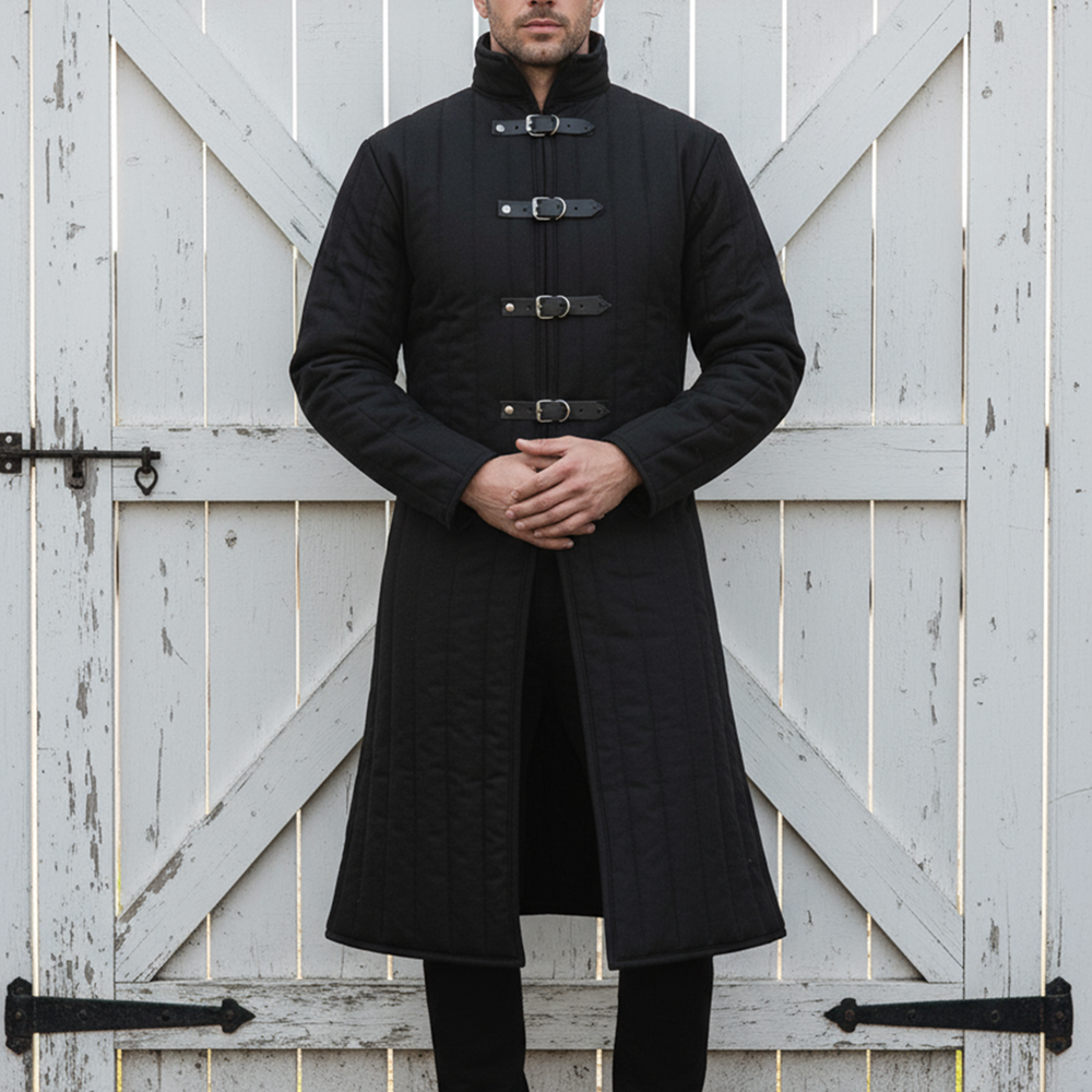 Medieval Gambeson Cotton: Padded Clothing Handmade Costume , Aketon Viking Jacket,