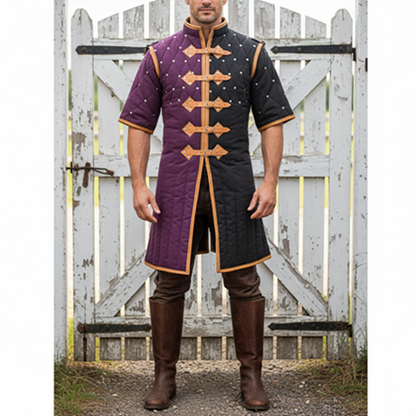 Twin Color Ren faire Costume ,  Viking Gambeson ,