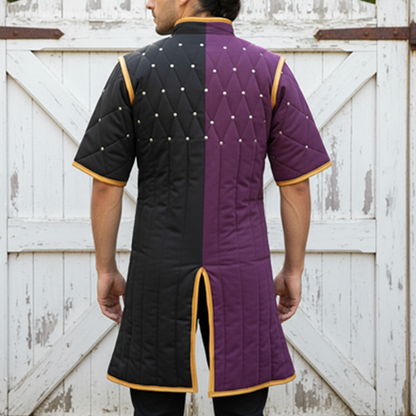 Twin Color Ren faire Costume ,  Viking Gambeson ,