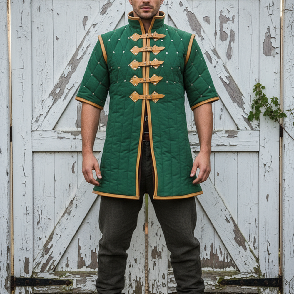 Medieval Gambeson Armour – Quilted Padded Costume , Renaissance Faire Dress