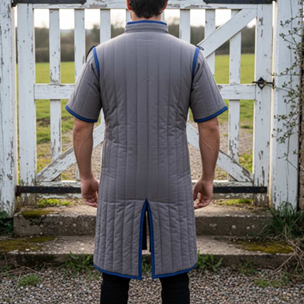 Ren faire Gambeson | Grey medieval Outfit