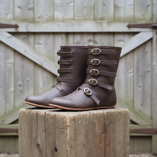 Medieval Leather Boot , Ren Faire Costume , LARP, Pirate Cosplay