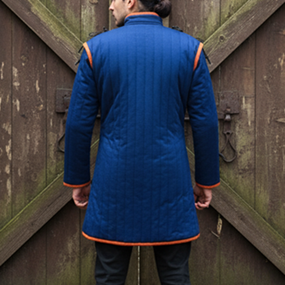 Red Cotton Gambeson – LARP & Renaissance Costume