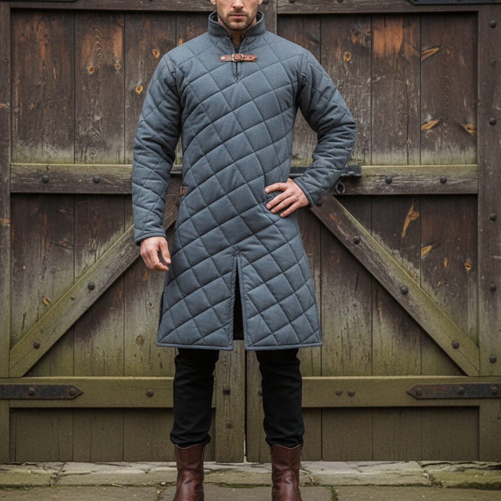 Medieval Costume | Grey Renaissance Gambeson