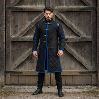 Ren Faire Gambeson : Quilted Costume , Cotton Padded Dress