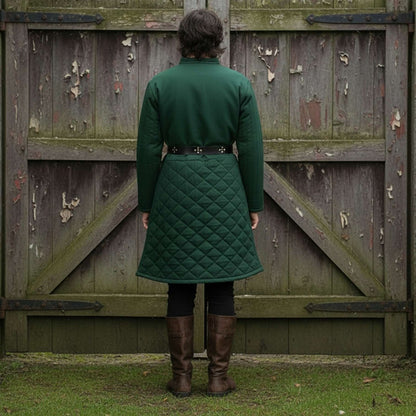 Quilted Gambeson : Ren faire Brown Costume For LARP Event